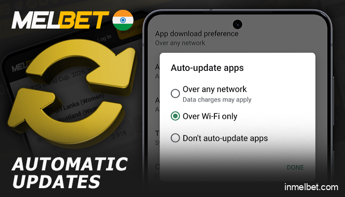 Instructions for Automatically Updating the Melbet App