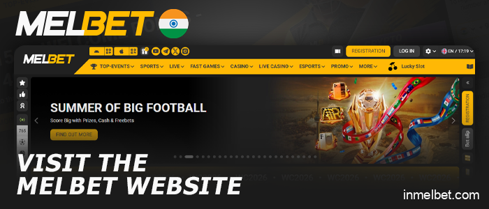 Visit the Melbet website to play Aviator