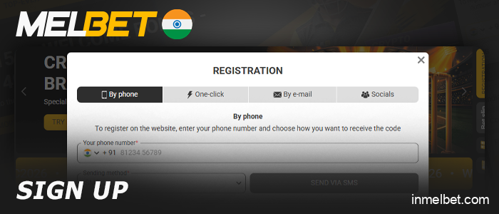 Create a new Melbet account to bet on Aviator