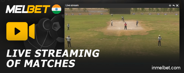Watch live matches on the Melbet India website