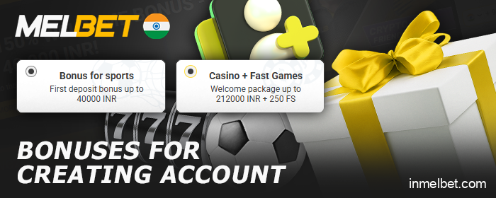 Available Sign-Up Bonuses at Melbet India